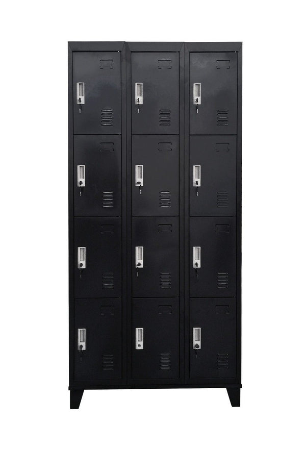12 Door Locker - Office/Gym - Black