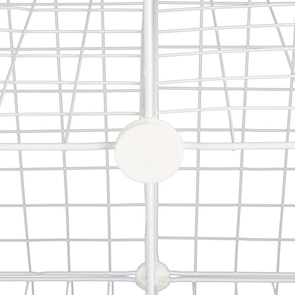 16 Cube Metal Wire Storage Cabinet - Black