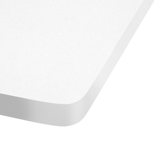 140cm Curved Adjustable Desk - White