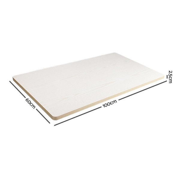 100cm Motorised Electrical Adjustable Frame Standing Desk - White Grey