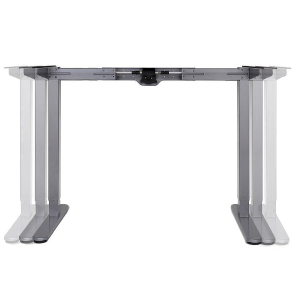 140cm Motorised Electrical Adjustable Frame Standing Desk - White Grey