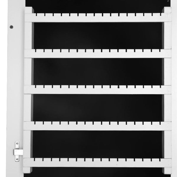 110Cm Mirrow With Cabinet - White - Furniture Jewellery Cabinets