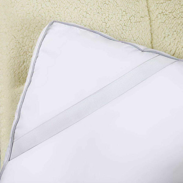 1000Gsm Reversible Faux Wool Underlay - Single - Home & Garden Bedding