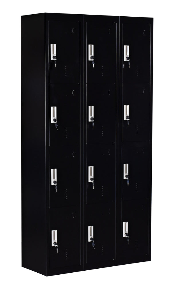 12 Door Locker - Office/gym - Black - Furniture Office