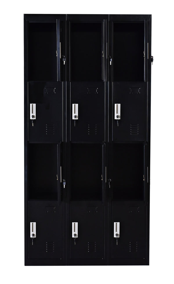 12 Door Locker - Office/gym - Black - Furniture Office