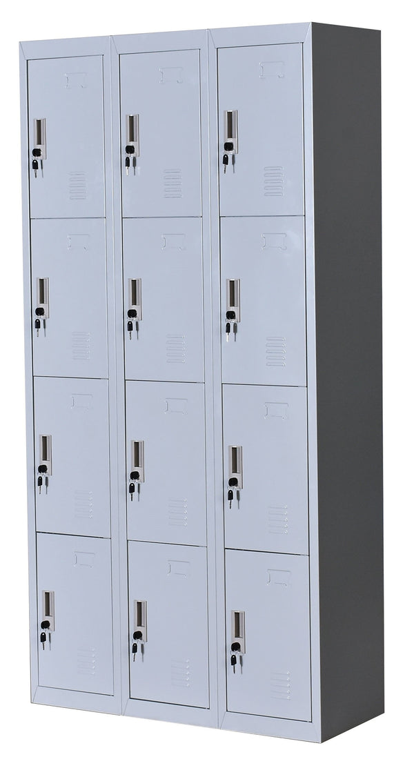 12 Door Locker - Office/gym - Light Grey - Furniture Office