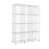 12 Cube Metal Wire Storage Cabinet - White