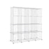 16 Cube Metal Wire Storage Cabinet - Black