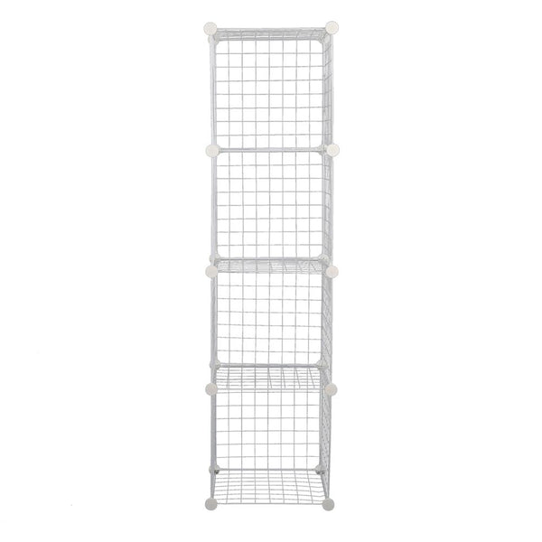 16 Cube Metal Wire Storage Cabinet - Black