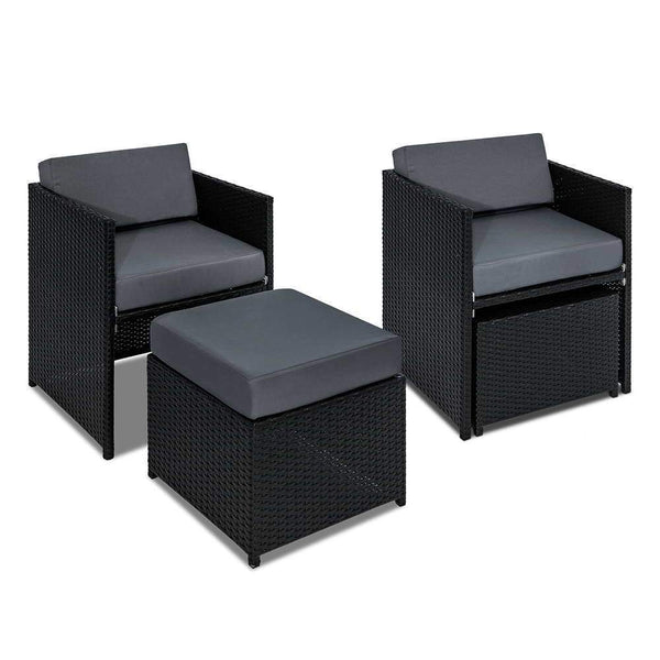 13 Piece Wicker Rhattan Outdoor Furniture Dining Table Set - Furniture Dining