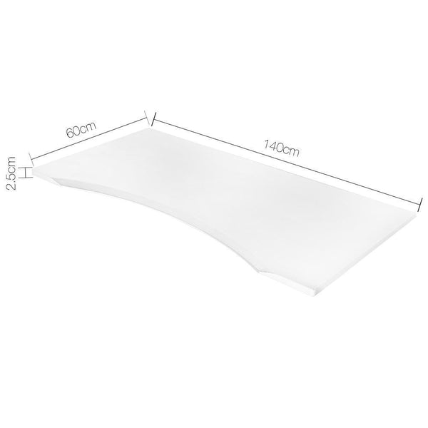 140Cm Motorised Height Adjustable Desk Frame White - Furniture Office