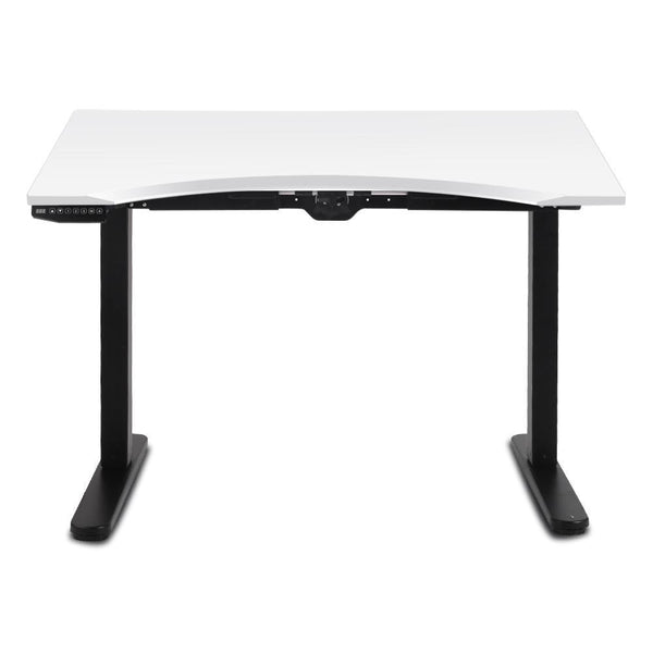 140Cm Motorised Height Adjustable Desk Frame White - Furniture Office