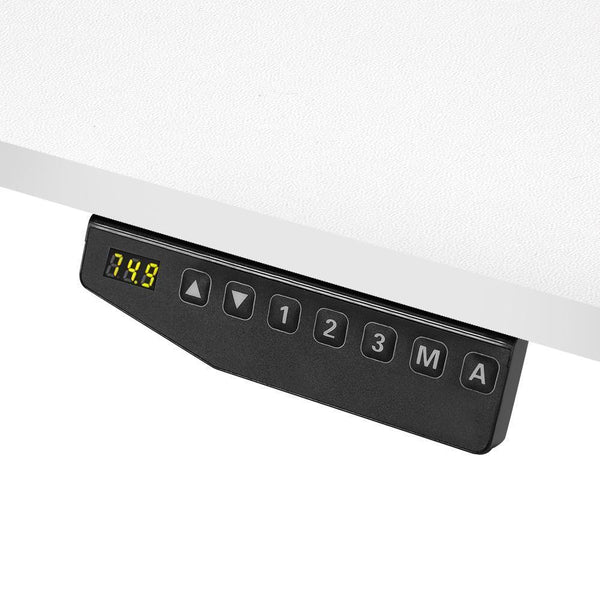 140Cm Motorised Height Adjustable Desk Frame White - Furniture Office