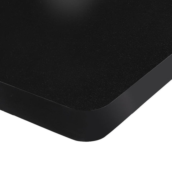 140cm Curved Adjustable Curved Desk - Black