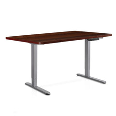 100cm Motorised Electrical Adjustable Frame Standing Desk - Walnut