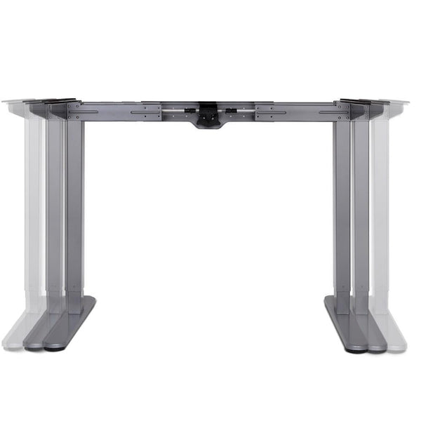 140cm Motorised Electrical Adjustable Frame Standing Desk - White Grey