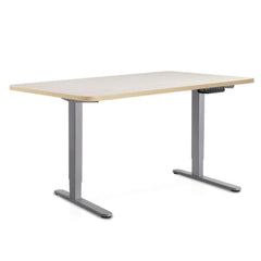 100cm Motorised Electrical Adjustable Frame Standing Desk - White Grey