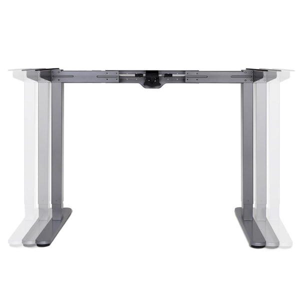 100cm Motorised Electrical Adjustable Frame Standing Desk - White Grey
