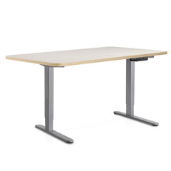 140cm Motorised Electrical Adjustable Frame Standing Desk - White Grey