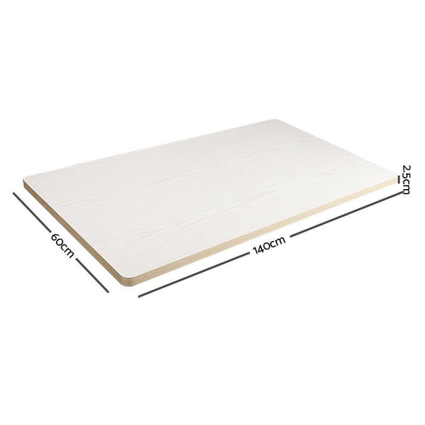 140cm Motorised Electrical Adjustable Frame Standing Desk - White Grey