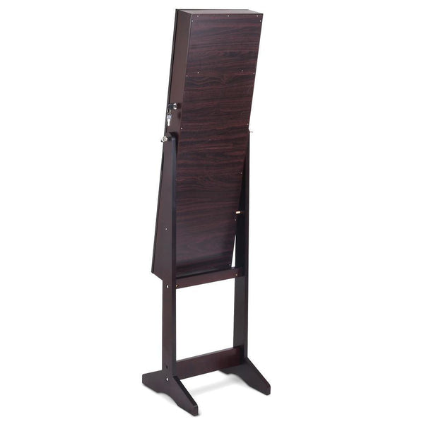 110Cm Mirrow With Cabinet - Walnut - Furniture Jewellery Cabinets
