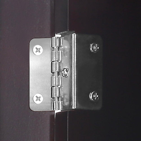 110Cm Mirrow With Cabinet - Walnut - Furniture Jewellery Cabinets