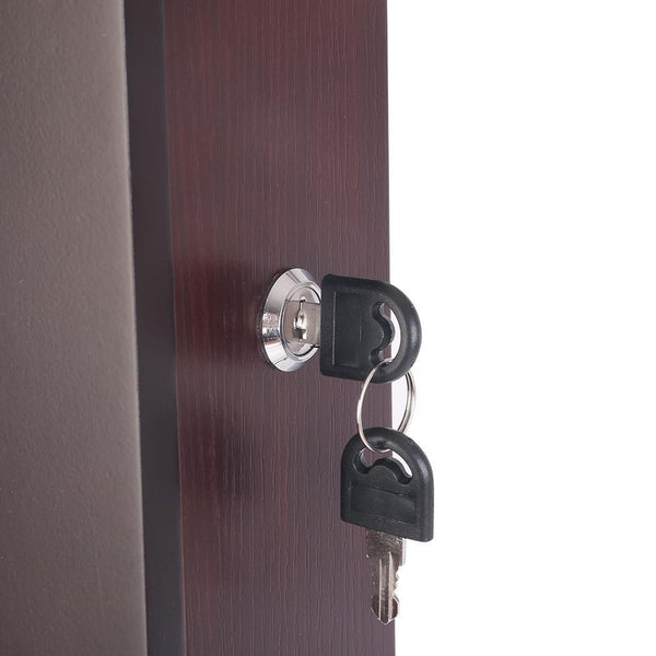 110Cm Mirrow With Cabinet - Walnut - Furniture Jewellery Cabinets