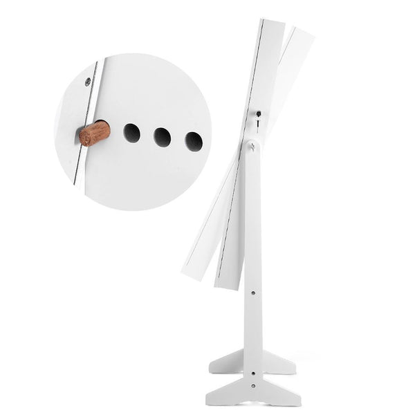 110Cm Mirrow With Cabinet - White - Furniture Jewellery Cabinets