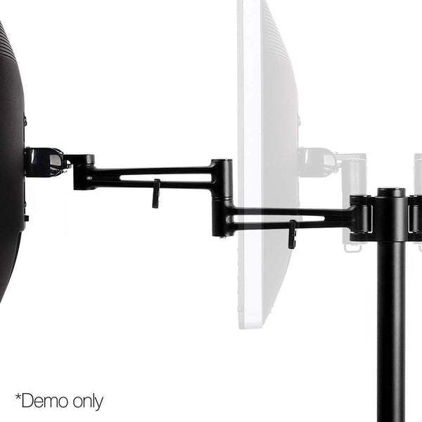2 Arm Adjustable Screen Holder - Black - Furniture Office
