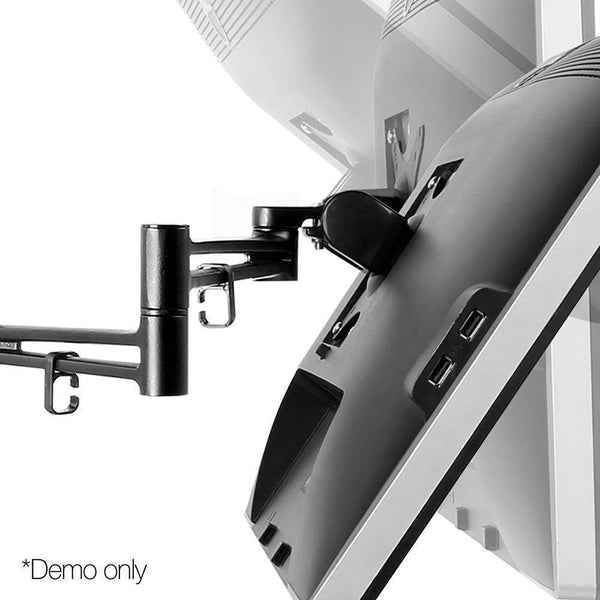 2 Arm Adjustable Screen Holder - Black - Furniture Office