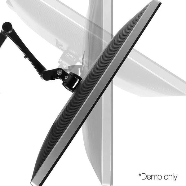 2 Arm Adjustable Screen Holder - Black - Furniture Office