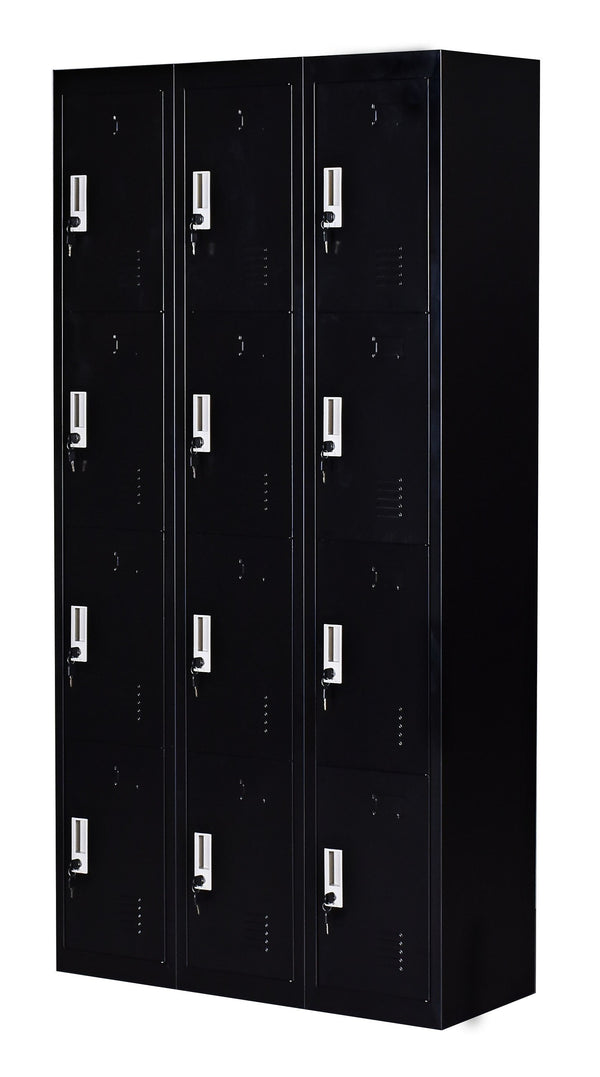 12 Door Locker - Office/gym - Black - Furniture Office