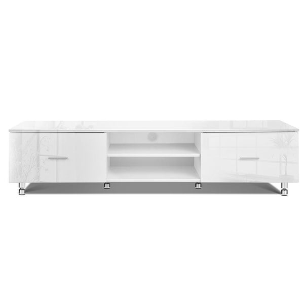 160 Cm Adjustable High Gloss Tv Unit - Furniture Living Room